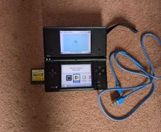 Nintendo DSi Black + Twilight Menu++ (SD Card), Mega Man ZX Game & Wrist Strap