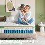 King Mattress 5FT, 10 Inch Hybrid Mattress, Gel Memory Foam & Individually Pocket Springs, 9-Zone Orthopaedic, Medium Firm Mattresses for Pressure & Back Pain Relief, 150x200x25 cm Image 5