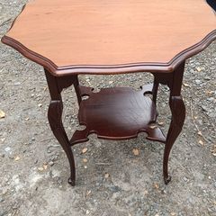 Vintage Mahogany Octagonal Side Table / Lamp Table