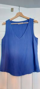Navy Top Oasis size 12 very good condition