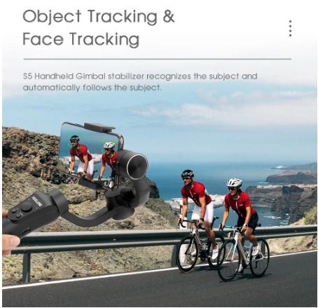 Original S5 3 Axis Gimbal Handheld Stabilizer For Video Record Vlog Live For Mobile Smartphone Action Camera Gopro