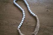 White beaded garland