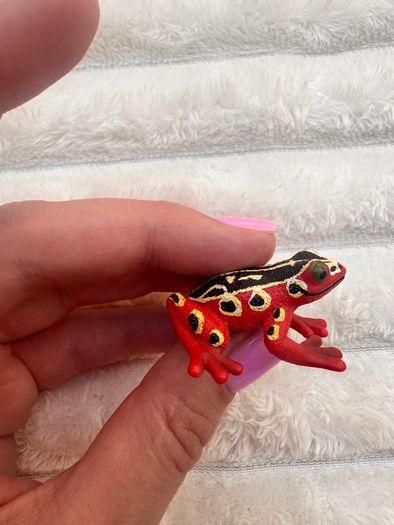 Schleich African Reed Frog wild life approx. 4 cm. Used Please see photos