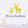 Reindeer Wall Decal, Reindeer Window Decal, Merry Christmas Stickers, Merry Christmas Decals, Christmas Window Decals, Removable Decals Image 3