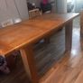 Dining drop leave solid oak tabel Image 4