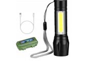 Mini Aluminum LED Flashlight with Built-in Battery