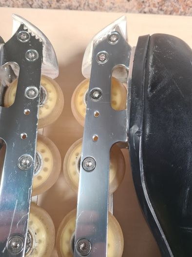 Mens GRAF 500 OFF ICE SKATES Size UK 11 EU 45 Black ice skating practice figure skates rollerblades