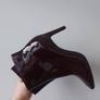 M&S ladies patent burgundy ankle boots (brand new) Image 5