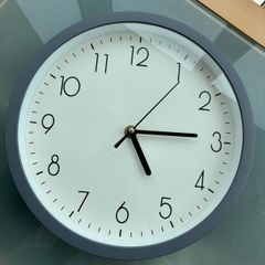Grey kitchen clock