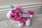 Little Live Pets Scruff-a-lots Cutie Cuts Series 2 Pink Unicorn Soft Plush approx. 11 cm. Used Please see photos