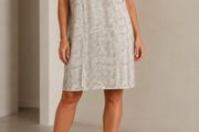 ESCADA Satin Snakeprint Shift Dress