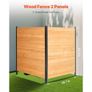 2 Panel Solid Air Conditioner Fence Screen, Pool Equipment Enclosure with Metal Stakes, Easy DIY Installation, Outdoor Trash Can Hider for Garden Decoration Image 2