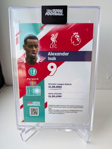 Alexander Isak Liverpool FC Topps Total Football Reign Supreme /50