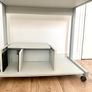 Computer Desk with Keyboard Tray & PC Tower Shelf Grey Image 9
