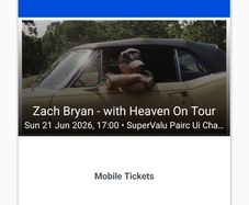 Zach Bryan tickets - 2 Standing Sunday
