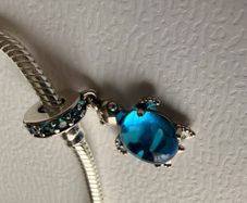 Pandora Blue Sea Turtle Dangle Charm