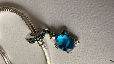 Pandora Blue Sea Turtle Dangle Charm