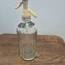 Vintage 1950s Schweppes Glass Soda Siphon - Fully Intact with Original Neck Label Image 3