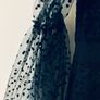 Sisters by Tori Bella Navy Polka Dot Chiffon Occasion Dress BNWT UK 12 Image 2