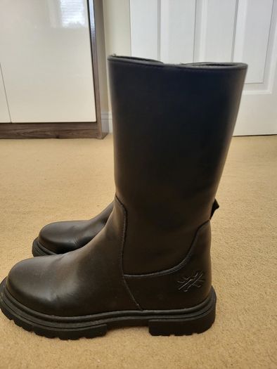 Benetton black girl boots 36 size