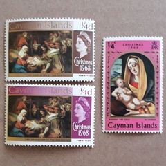 STAMPS - Lot of Three - Christmas - c.68/69 - Cayman Islands