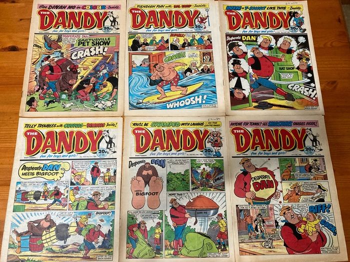 Comics: 'The Dandy' 1988,1989 and 1990 (36 comics)