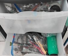 Art  table chair paints and brushes
