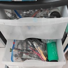 Art  table chair paints and brushes