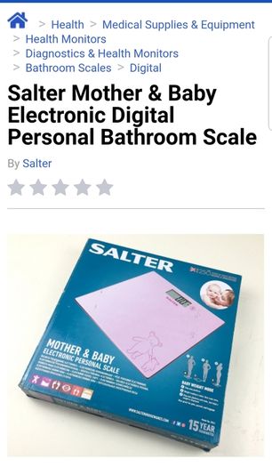 Salter Mother & Baby Electronic Digital Personal Bathroom Scale