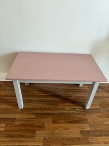 Pink and grey coffee table