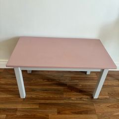 Pink and grey coffee table