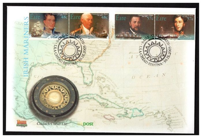 2003 Ireland Irish Mariners Commemorative Stamps An Post First Day Cover (FDC)