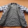 Check quilted jacket. Image 4