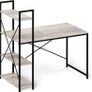 Computer Desk with Storage Shelves Writing Desk with Shelves 120CM Reversible Computer Desk with Bookshelf for Home Office Small Space MULTIPLE COLOURS AVAILABLE (FREE POSTAGE) Image 3