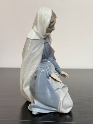 NAO By Lladro 4 Pcs Porcelain Nativity Set Mary - Joseph - Baby Jesus - Donkey
