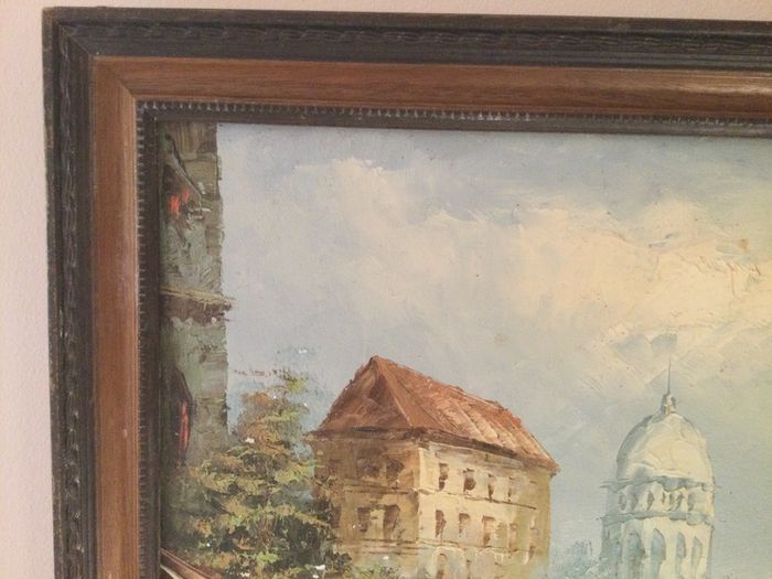 Art - Oil on Canvas- ( Parisian Scene) ( Reduced)
