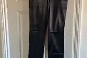 Black satin trosers