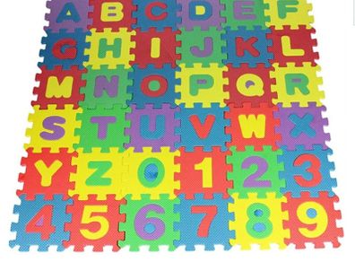Number Alphabet Foam Baby Play Mat