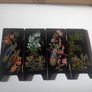 Vintage mid century minature lacquer chinoiserie folding screen Image 3