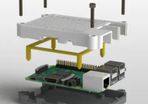 Raspberry Pi 3 Model B with modern case