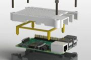 Raspberry Pi 3 Model B with modern case
