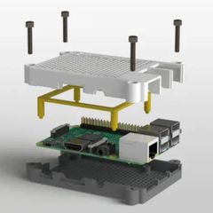 Raspberry Pi 3 Model B with modern case