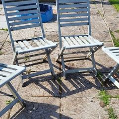 4 garden chairs