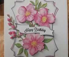 Handmade card "Happy birthday"