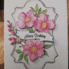 Handmade card "Happy birthday"