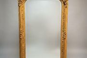 French Style Gilt Wood &amp; Plaster Panel Mirror