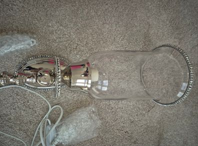 Light wall sconces x 2 silver brand new