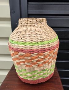 wicker vase