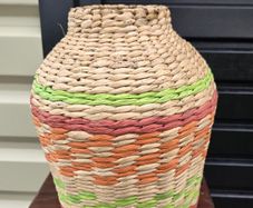 wicker vase