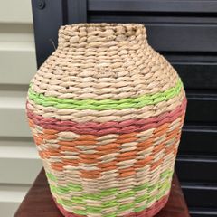 wicker vase